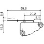 Микропереключатель 1NO+1NC 15А 250V IP20 длинная планка [A0050040023] V-15-31C25 АСКО