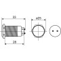 Зуммер металлический 19мм с подсветкой красный LED 230V [A0140010218] TY 19C-SM АСКО