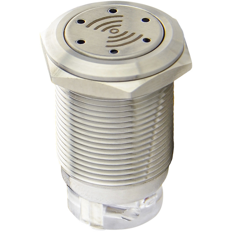 Зуммер металлический 19мм с подсветкой красный LED 230V [A0140010218] TY 19C-SM АСКО
