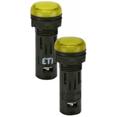 Лампа сигнальная 16мм матовая желтый LED 24V AC/DC [4771602] ECLI-16-024C-Y ETI
