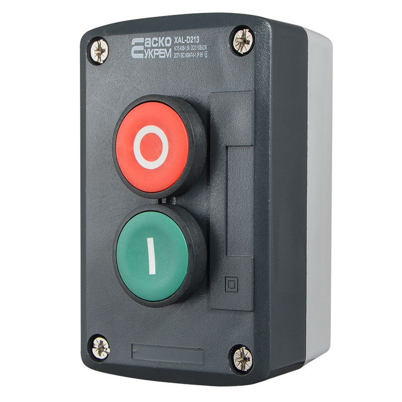 Пост двомісний "0-1" 2.5А(220V) 1NO+1NC IP54 [A0140020061] XAL-D213 АСКО