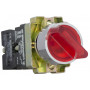 Переключатель "I-O" 1NO+1NC 22мм с подсветкой красный LED 220V 2 положения [A0140010067] XB2-BK2465 АСКО