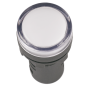 Лампа сигнальна 16мм білий LED 12V AC/DC [BLS10-ADDS-012-K01-16] AD16DS УЕК