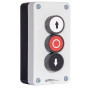 Пост тримісний "Вгору-Стоп-Вниз" 2.5А(220V) 2NO+1NC IP54 [A0140020048] XAL-B324 АСКО