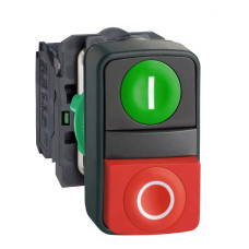 Кнопка Пуск-Стоп "I-O" 1NO+1NC 22мм без подсветки [XB5AL73415] Harmony XB5 Schneider Electric
