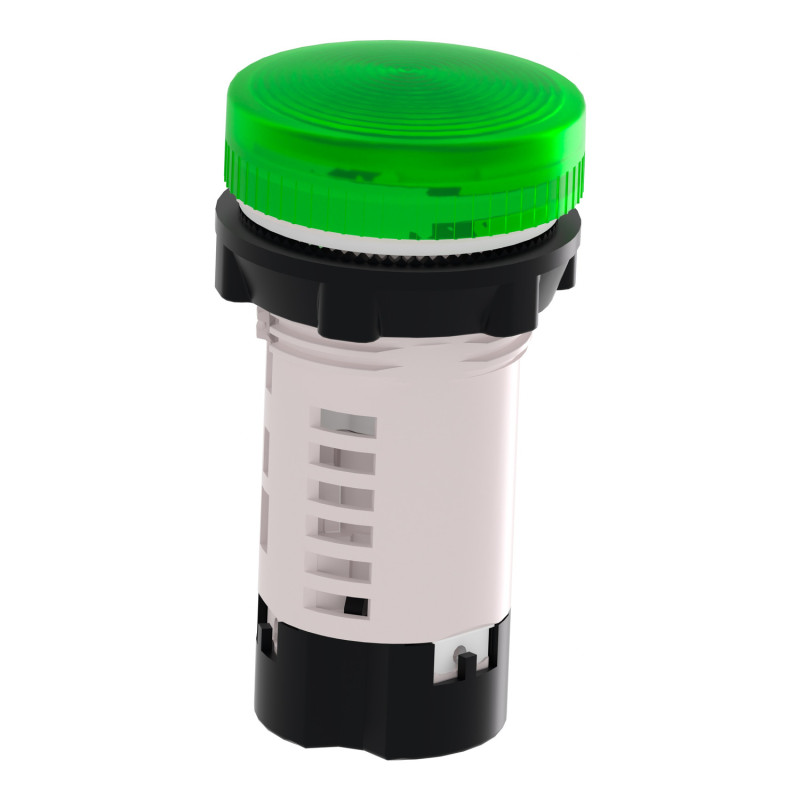 Лампа сигнальная 22мм 250V AC BA 9s зеленый без лампи [XB7EV63P] Harmony XB7 Schneider Electric