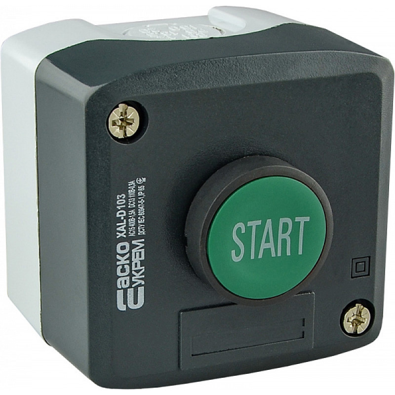 Пост одномісний "Старт" 2.5А(220V) 1NO IP54 [A0140020052] XAL-D103 АСКО