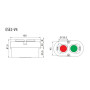 Пост двомісний "Старт-Стоп" 230V 1NO+1NC IP65 [4771442] ESE2-V4 ETI
