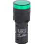 Лампа сигнальна 16мм зелений LED 12V АС/DC [s009009] e.ad16.12.green E.NEXT