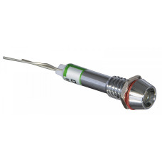 Лампа сигнальная 6мм белый LED 24V AC/DC металл [A0140030093] AD22C-6 АСКО