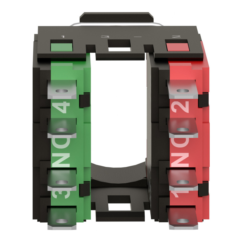Корпус кнопки с контактом 1NO+1NC 1,5A 240V AC/DC фастон [ZB6Z5B] Harmony XB6 Schneider Electric