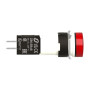 Лампа сигнальна 16мм 12-24V AC/DC LED червоний [XB6AV4BB] Harmony XB6 Schneider Electric
