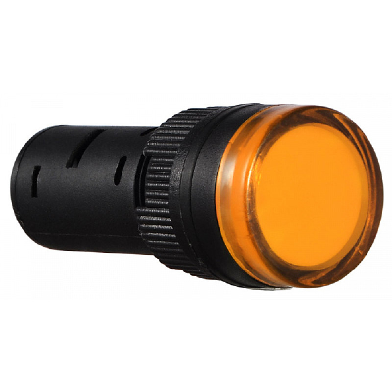Лампа сигнальна 16мм жовтий LED 24V АC/DC [A0140030055] AD16-16DS АСКО