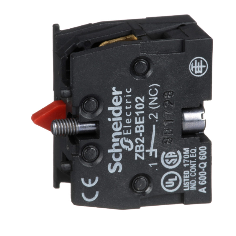 Контактний блок 1NC 3A 240V AC/DC для постів та кнопок XB4, XAPS2, XACA, XB5 [ZB2BE102] Harmony XAC Schneider Electric