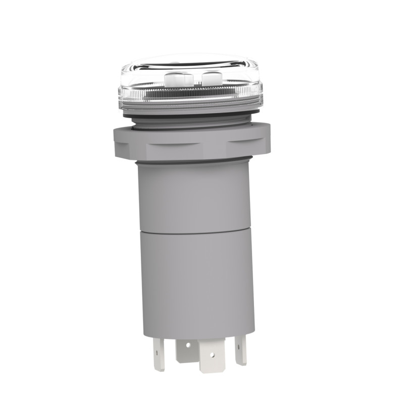 Лампа сигнальная 3 фази 30мм 400V AC LED белый [XB5EV57L4] Harmony XB5 Schneider Electric