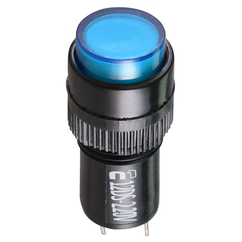 Лампа сигнальна 22мм синій LED 220V АC [A0140030186] AD22E-12DS АСКО