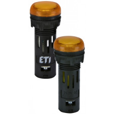 Лампа сигнальная 16мм матовая оранжевый LED 240V AC [4771609] ECLI-16-240A-A ETI