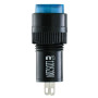 Лампа сигнальна 22мм синій LED 220V АC [A0140030186] AD22E-12DS АСКО