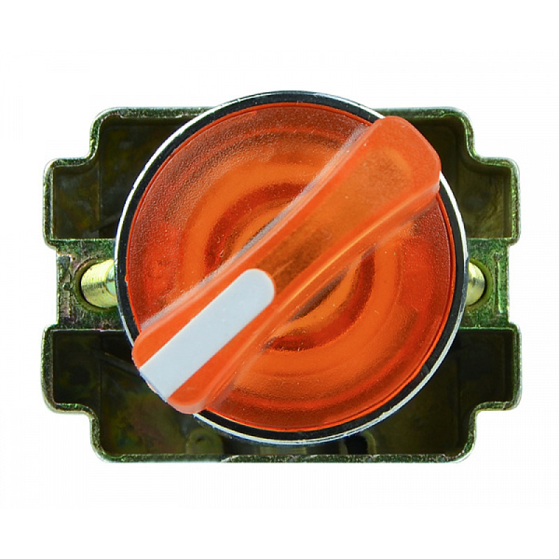 Переключатель "I-O" 1NO+1NC 22мм с подсветкой желтый LED 220V 2 положения [A0140010081] XB2-BK2565 АСКО