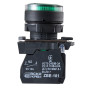Кнопка управления 1NO+1NC 22мм с подсветкой зеленый LED 220V [A0140010173] TB5-AW33M5 АСКО
