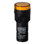 Лампа сигнальна 16мм жовтий LED 24V АC/DC [A0140030055] AD16-16DS АСКО
