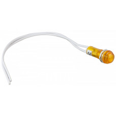 Лампа сигнальная 10мм желтый неон 220V AC [A0140030022] PL1-101 АСКО