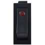 Переключатель 1 клавиша 1NO 28мм с подсветкой красный неон 220V [A0140040044] KCD3-101EN R/B АСКО