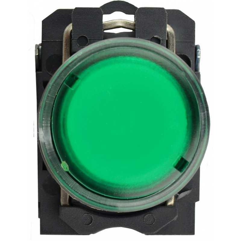Кнопка управления 1NO+1NC 22мм с подсветкой зеленый LED 220V [A0140010173] TB5-AW33M5 АСКО