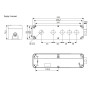 Корпус кнопкового посту 5 місний 22мм сіро-чорний IP65 [4771650] ESB5 ETI