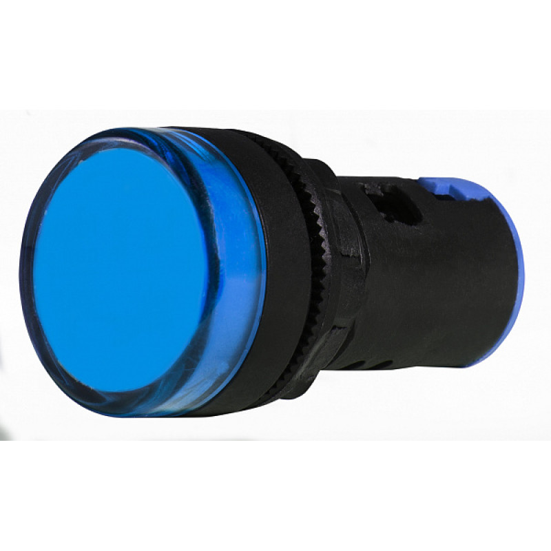 Лампа сигнальная 22мм синий LED 12V АC/DC [A0140030164] AD22-22DS АСКО