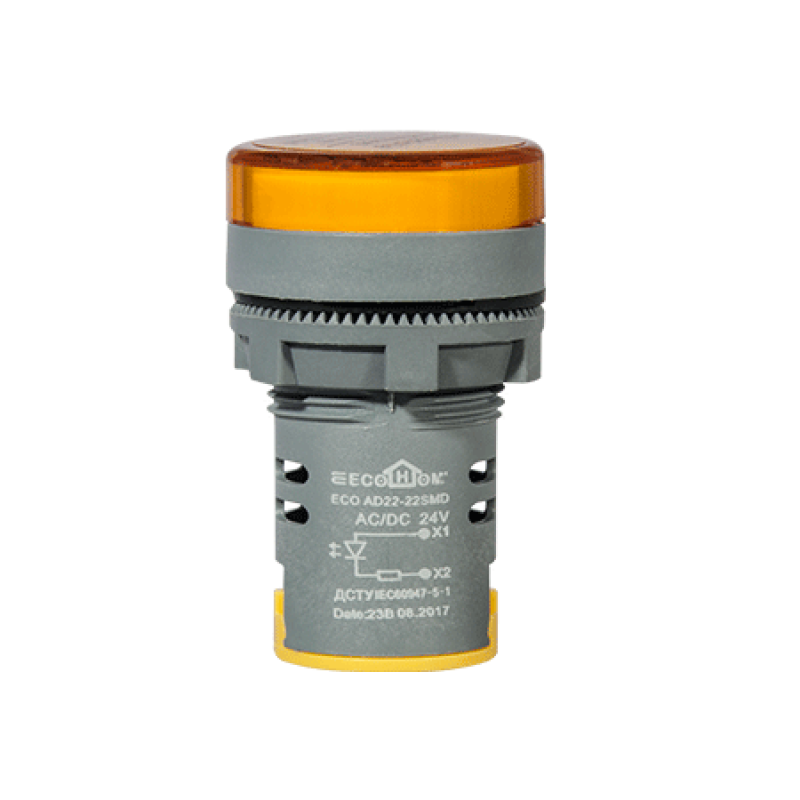 AD22-22S MDжелтая24V АC/DC, Аско [ECO090010006] Сигнальная арматураAD22-22S MD желтая 24V АC/DC