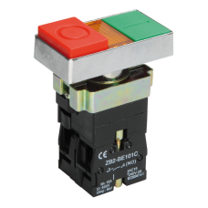 Кнопка Пуск-Стоп "I-O" 1NO+1NC 22мм с подсветкой LED 230V [BBD40-BW-K51] LAY5-BW8465 УЕК