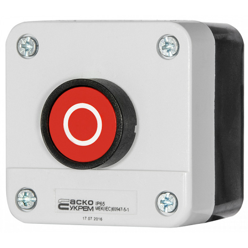 Пост одноместный "Стоп" 2.5А(220V) 1NC IP54 [A0140020002] XAL-B112 АСКО