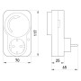 Реле часу електромеханічне 16А добове розеточне [i0310018] e.control.t11 E.NEXT