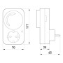 Реле часу електромеханічне 16А тижневе розеточне [i0310019] e.control.t12 E.NEXT