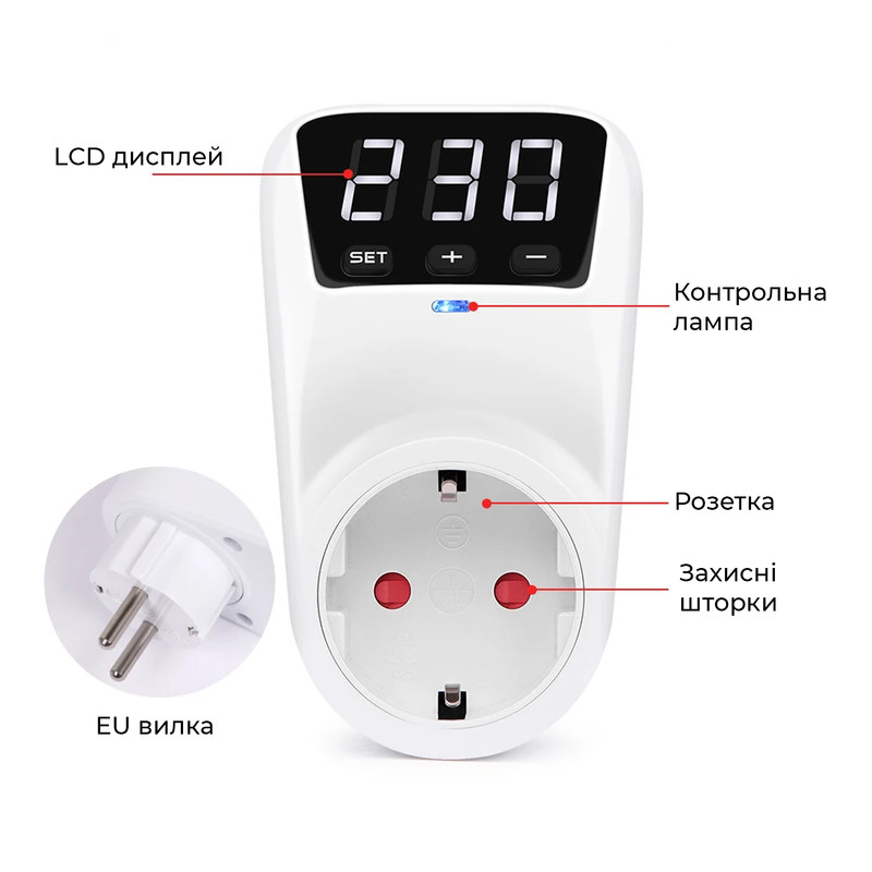 16A 150V~280V регулируемое защитное реле розеточное напряжения [HLP02] Отсекатель напряжения CHYT