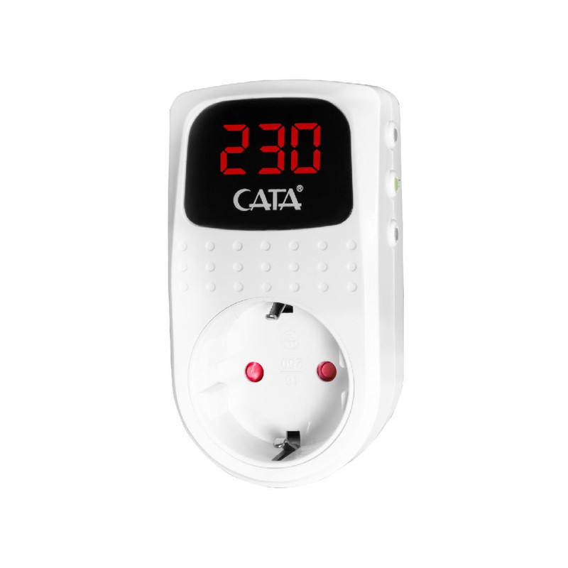 Реле напруги 16А 4000W регульоване захисне реле напруги розеточне CT-9187 [000060288] CATA