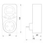 16А 2,0кВт 140-270В затримка 1-999с. V-07 регульоване реле напруги в розетку [i0310022] ENEXT