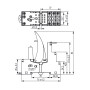 Колодка 6A 14к 300V AC тип M для промежуточного реле ERM4 [2473015] ERB4-M ETI
