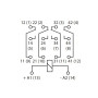 Проміжне реле 6А 4к 110V DC ERM4 з індикатором [2473022] ERM4-110DCL ETI