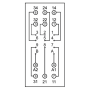Колодка 16А 250V AC для промежуточного реле RERM3 [2473064] RERB3-S ETI