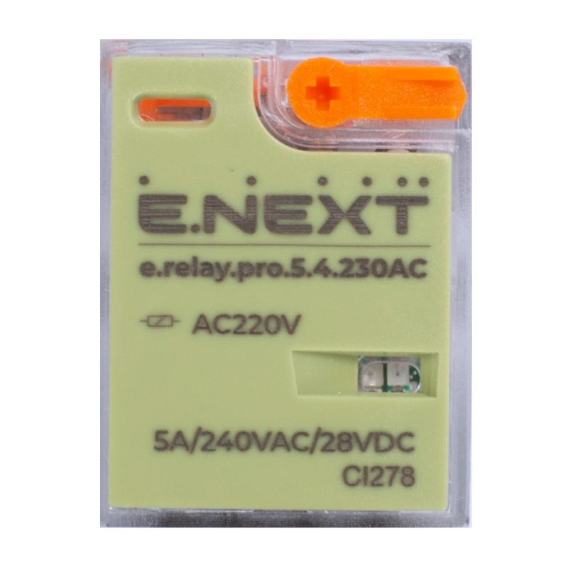 Проміжне реле 5А 4к 230V АC [p091007] e.relay.pro.5.4.230AC E.NEXT