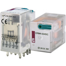 Промежуточное реле 6A 4к 24V DC ERM4 [2473006] ERM4-024DC ETI