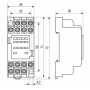 Колодка 5А 4к 220V AC/DC MY4 для промежуточного реле [RRP20D-RRM-4] РРМ78/4 (PYF14A) УЕК