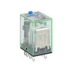 Промежуточное реле 10А 2к 24V DC NJDC-17(D) с индикатором кнопкой тест [651134] CHINT