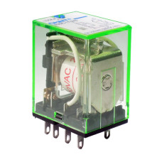 Промежуточное реле 5А 3к 24V DC NJDC-17(D)/3ZS PLU с кнопкой тест [651140] CHINT