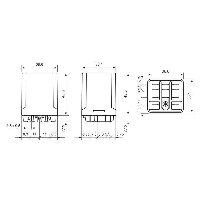 Проміжне реле 16А 3к 250V АС [2473060] RERM3-230AC ETI