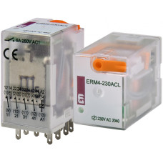 Промежуточное реле 6A 4к 230V AC ERM4 [2473010] ERM4-230AC ETI