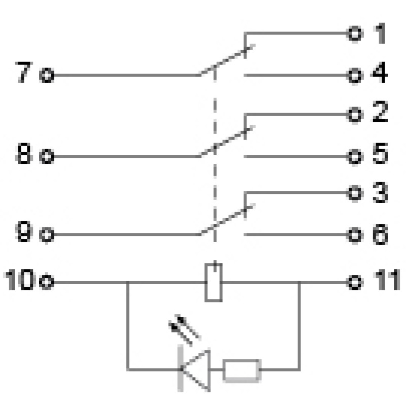 Проміжне реле 3А 3к 110V AC MY3 [A0090010019] АСКО