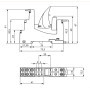 Колодка для 12А 300V АС тип M для проміжного реле MER2 [2473036] MERB-M ETI
